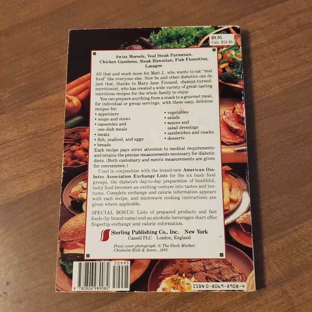 The Complete Diabetic Cookbook Paperback Mary Jane Finsand Vintage